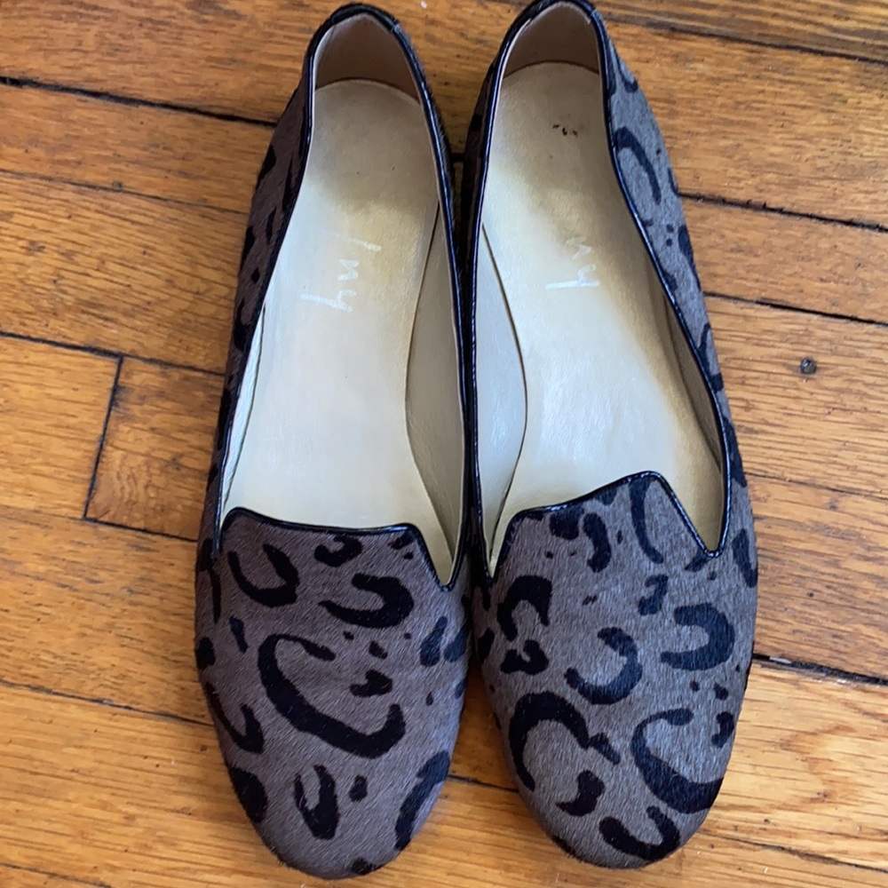 Brazilian Mohair Animal Print Loafer Flats - 8.5 - Picture 1 of 8
